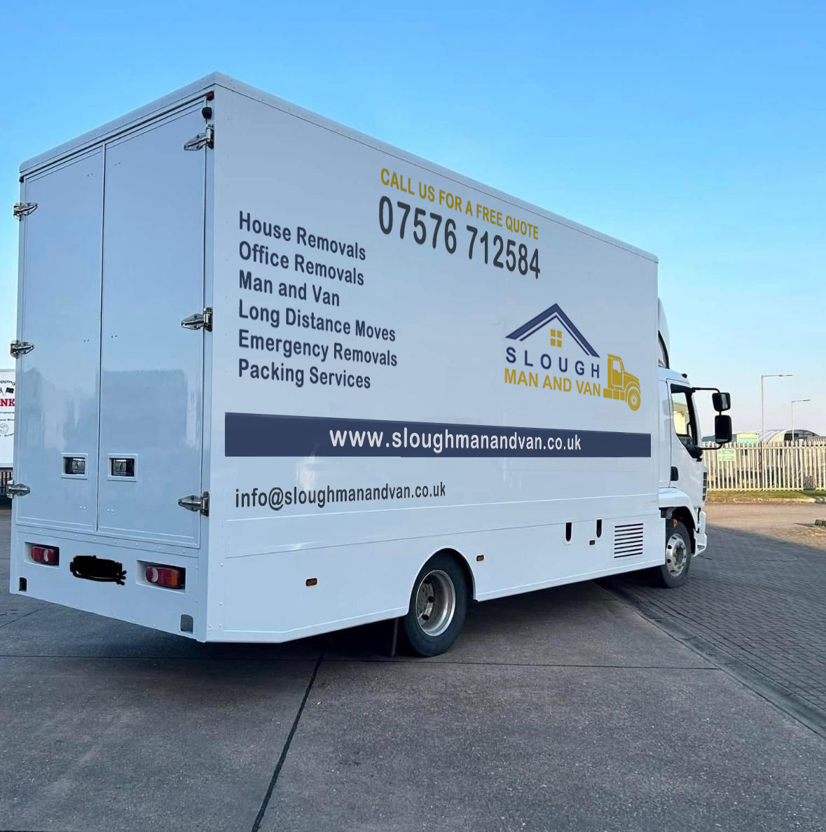 Long distance removals services by Slough Man and Van