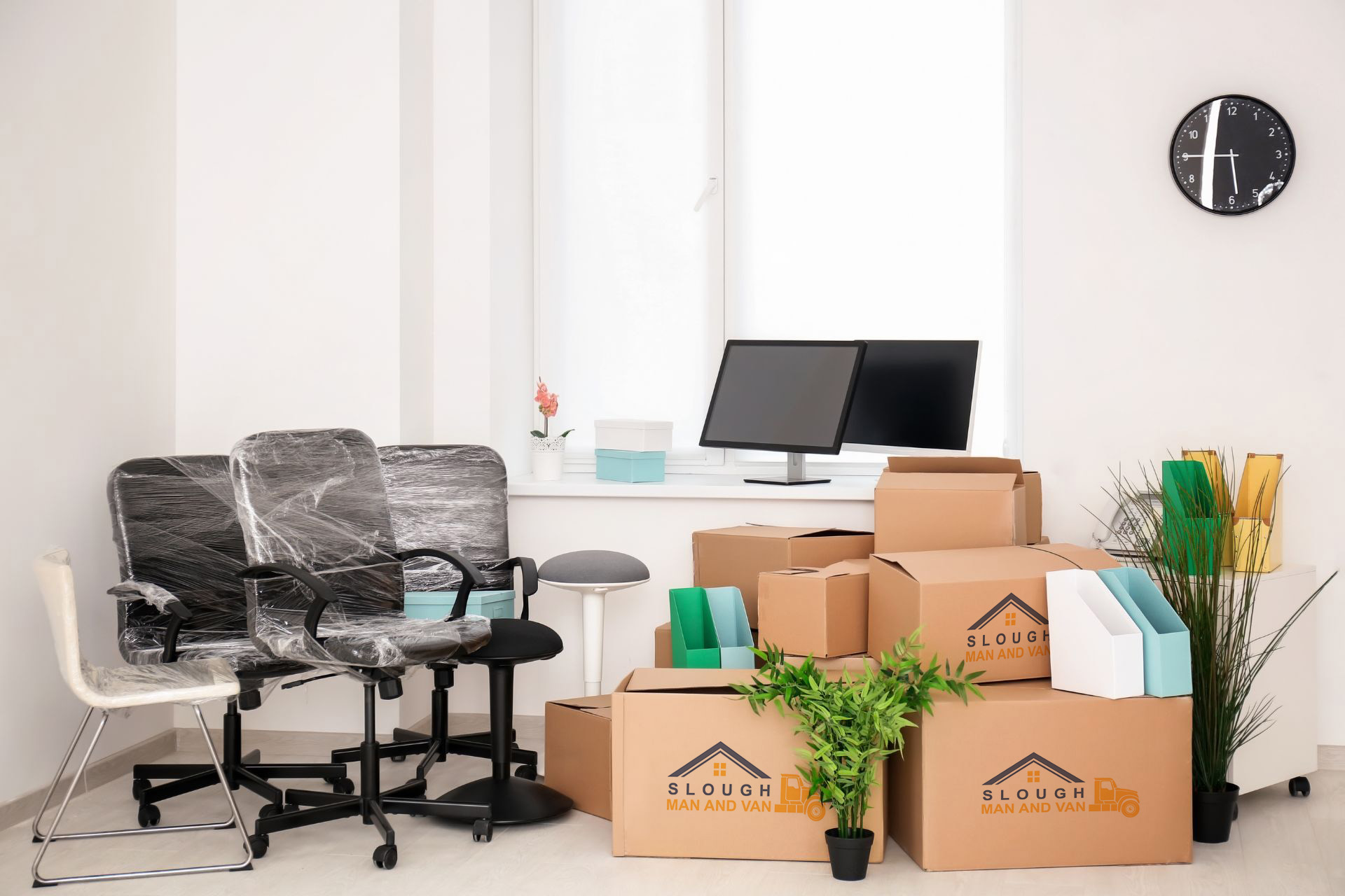 Office removal service slough man and van