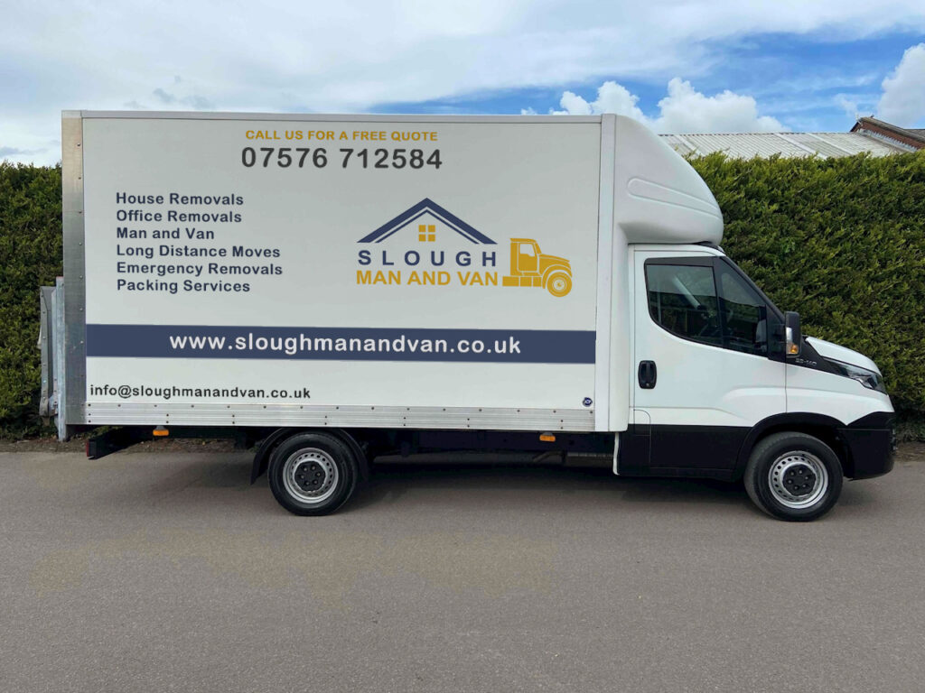 Slough Man and Van