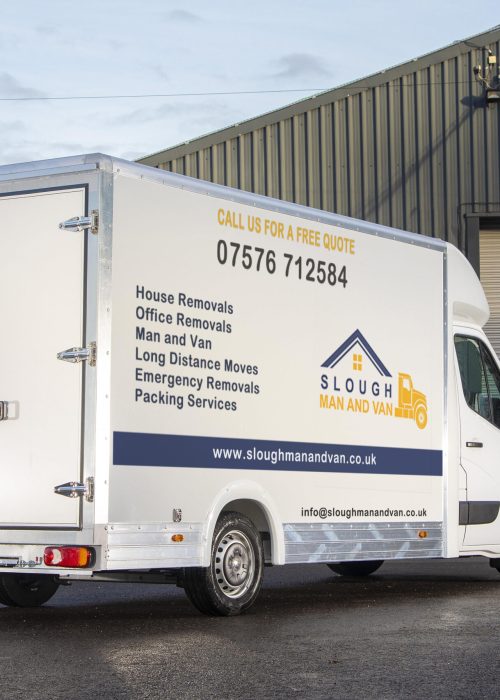 Slough Man and Van